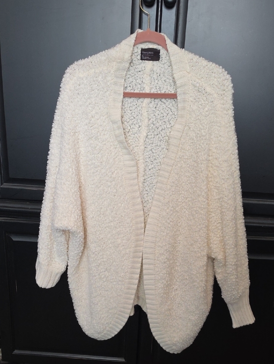 free press Sweaters - SALE! free press Cream Bouclé Open-Front Cardigan